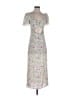 Zara 100% Polyester Floral Green Cocktail Dress Size S - photo 1