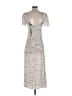 Zara 100% Polyester Floral Green Cocktail Dress Size S - photo 2