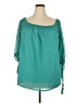 Shein Curve 100% Polyester Teal 3/4 Sleeve Blouse Size 20 Plus (4) - photo 1