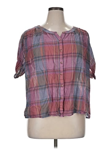 Lucky Brand Short Sleeve Blouse (view 1)