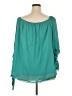 Shein Curve 100% Polyester Teal 3/4 Sleeve Blouse Size 20 Plus (4) - photo 2