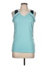 Russell Athletic 100% Polyester Teal Sleeveless Top Size L - photo 1