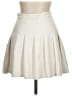 Sun-deh 100% Polyurethane Solid Ivory Casual Skirt Size 8 - photo 2