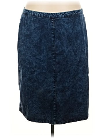 Ashley Stewart Denim Skirt (view 1)