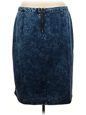 Ashley Stewart Denim Skirt (view 2)