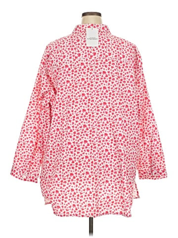 Studio 3/4 Sleeve Button-Down Shirt (view 2)