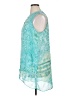 Susan Graver Teal Sleeveless Blouse Size 16 - photo 5