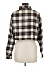 Shein 100% Polyester Plaid Tan Long Sleeve Blouse Size 8 - 10 - photo 2