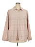 Torrid 100% Rayon Tan Long Sleeve Blouse Size 2X Plus (2) - photo 1