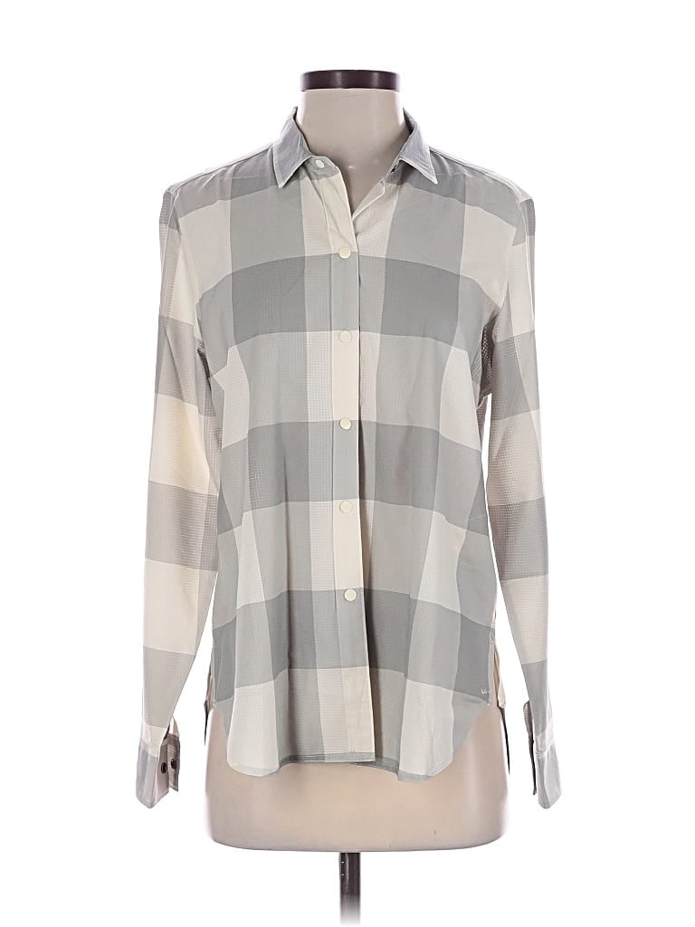 Pre-owned Woolrich Long Sleeve Blouse In Gray