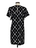 Valette 100% Polyester Argyle Black Casual Dress Size S - photo 2