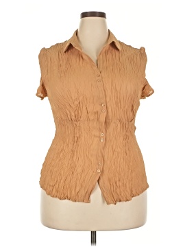 Ashley Stewart Sleeveless Button Down Shirt