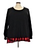 C established 1946 Black Long Sleeve Blouse Size 26 - 28 - photo 1