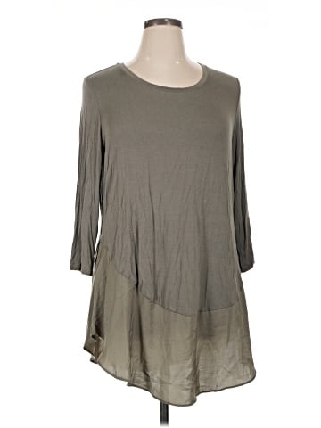 LOGO by Lori Goldstein 3/4 Sleeve Top (view 1)