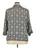 Unbranded 100% Polyester Animal Print Silver 3/4 Sleeve Blouse Size 3X - photo 2