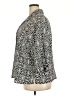 Unbranded 100% Polyester Animal Print Silver 3/4 Sleeve Blouse Size 3X - photo 5