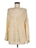 Joseph A. Metallic Gold Pullover Sweater Size M - photo 1
