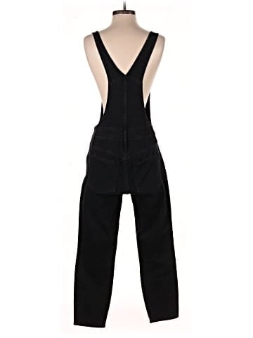 Madewell Petite Skinny Overalls in Lunar Wash (view 2)