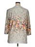 Unbranded Floral Gray Ivory 3/4 Sleeve T-Shirt Size XL - photo 2