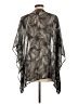 MICHAEL Michael Kors Gray 3/4 Sleeve Blouse Size L - photo 2