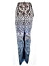 True Colors By La Moda Animal Print Blue Casual Pants One size - photo 2