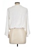 Mi ami 100% Rayon Ivory Long Sleeve Blouse Size L - photo 2