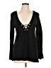 Beach Bunny Black Long Sleeve Top Size M - photo 1