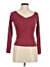 Caution to the Wind Burgundy Long Sleeve Henley Size M - photo 1