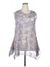 Simply Couture Silver Sleeveless Blouse Size XXL (estimated) - photo 1