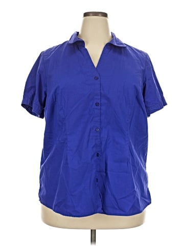 Basic Editions Short Sleeve Blouse (view 1)