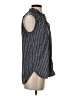 Ann Taylor LOFT 100% Polyester Silver Sleeveless Blouse Size XS - photo 4