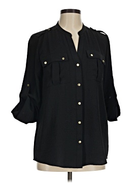 Calvin Klein 3/4 Sleeve Button Down Shirt