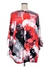 Natori Red 3/4 Sleeve Top Size 2X - photo 2