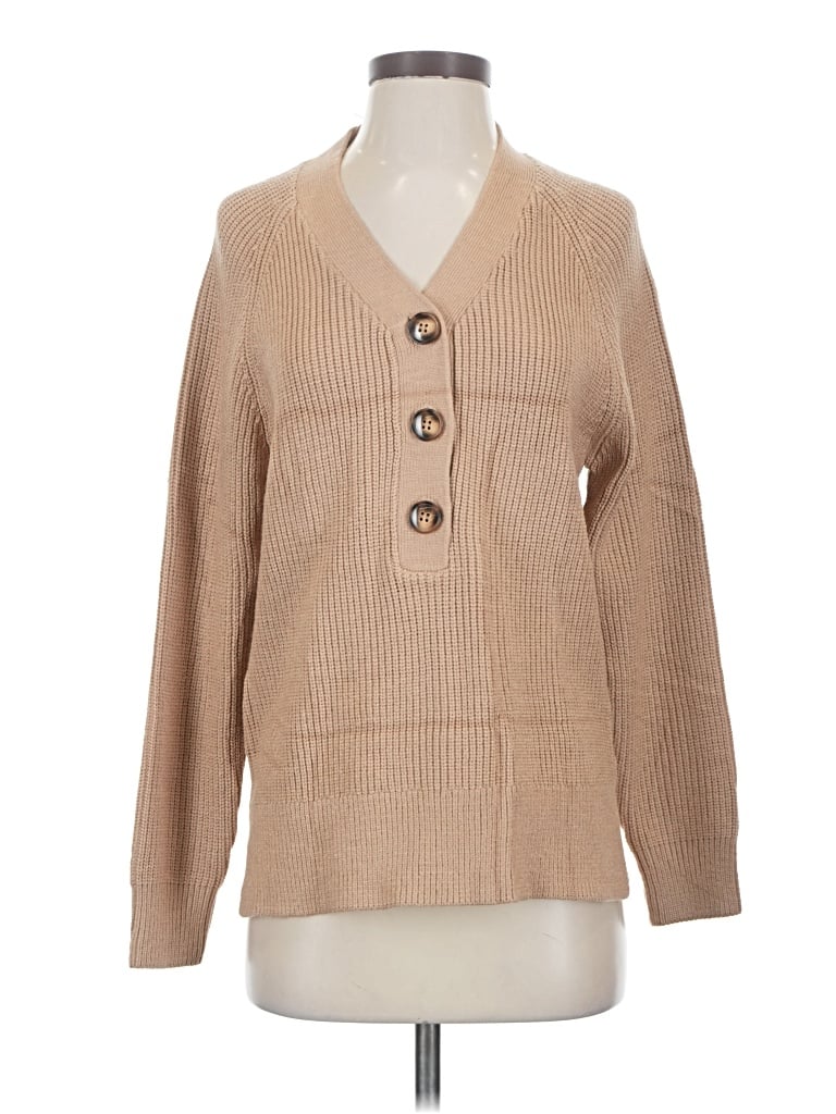Fashion Cardigan Sweater In Brown