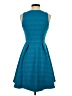Leifsdottir Chevron-herringbone Teal Casual Dress Size 2 - photo 2