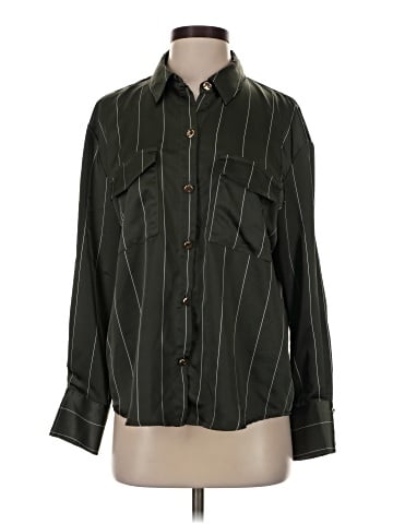 Zara Long Sleeve Button-Down Shirt (view 1)