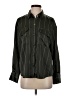 Zara Stripes Green Long Sleeve Button-Down Shirt Size S - photo 1