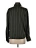 Zara Stripes Green Long Sleeve Button-Down Shirt Size S - photo 2