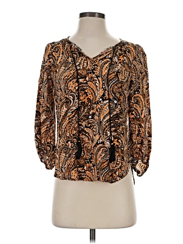 Joan Vass 3/4 Sleeve Blouse (view 1)