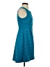 Leifsdottir Chevron-herringbone Teal Casual Dress Size 2 - photo 4