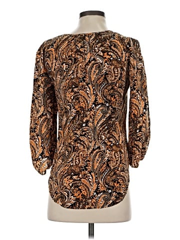 Joan Vass 3/4 Sleeve Blouse (view 2)