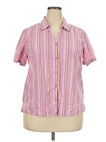 Basic Editions Short Sleeve Blouse (view 1)