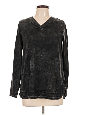 LOGO by Lori Goldstein Long Sleeve Henley (view 1)