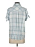 Paige 100% Viscose Blue Short Sleeve Button-Down Shirt Size XS - photo 2