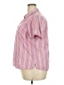 Basic Editions Stripes Pink Short Sleeve Blouse Size XXL - photo 5
