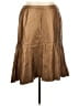 Roaman's 100% Leather Metallic Brown Tan Leather Skirt Size 24 - photo 1
