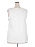 Basic Editions 100% Cotton White Sleeveless Blouse Size 2X - photo 2