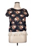 Mauve 100% Polyester Blue Short Sleeve Top Size XL - photo 1
