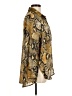 Zara 100% Polyester Animal Print Gold Long Sleeve Blouse Size M - photo 4