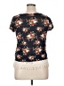 Mauve 100% Polyester Blue Short Sleeve Top Size XL - photo 2